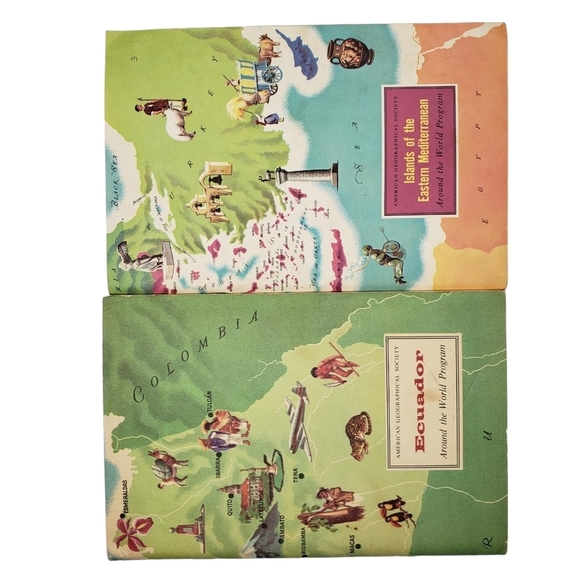 American Geographical Society Vintage Around the World Program Books Set of 5 - Picture 6 of 10